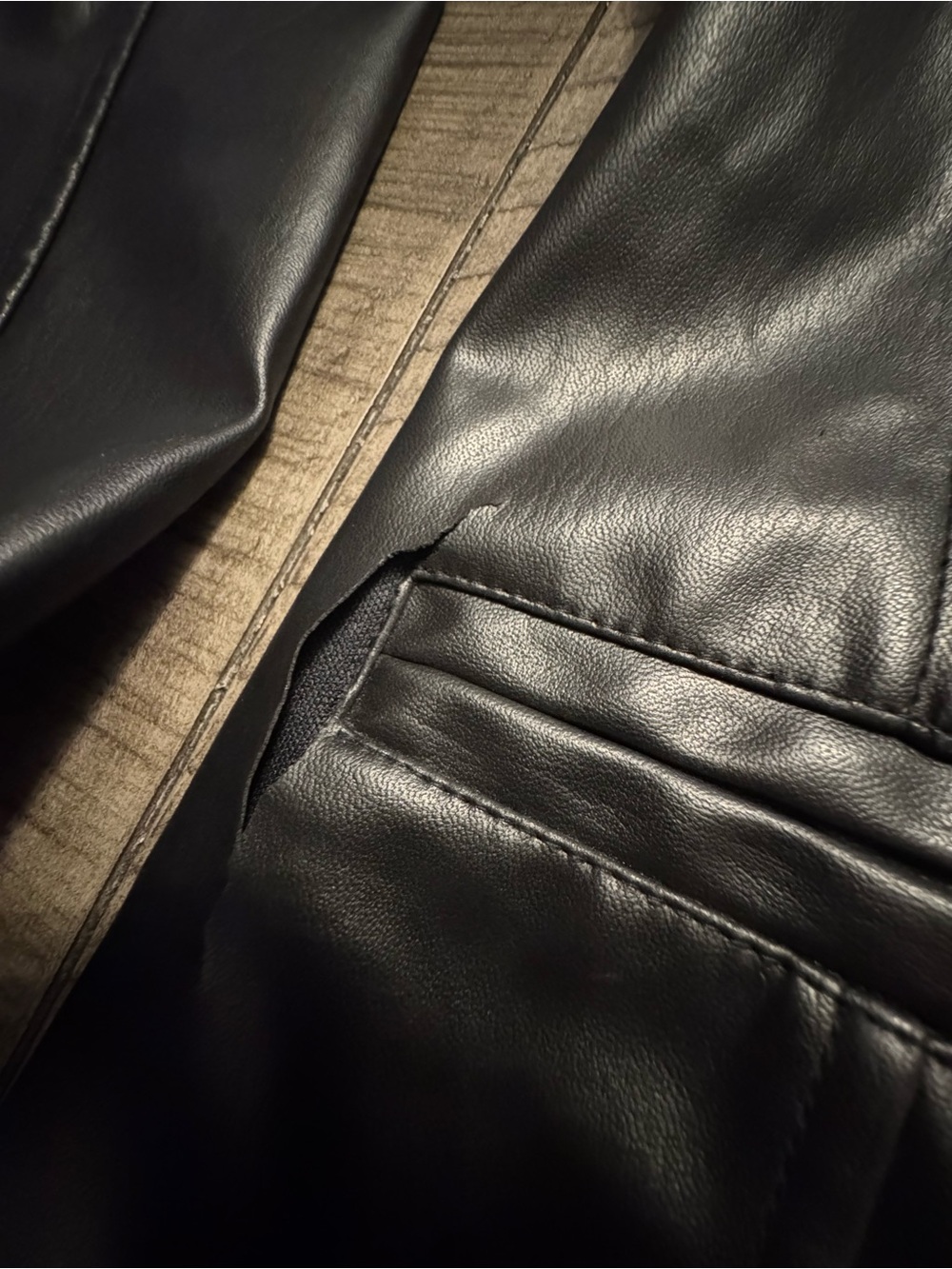 BB Dakota Leather Womens Button-Up Jacket *Read Description* - Picture 4 of 9